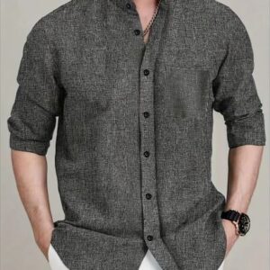 EleMen’s Premium Slim Fit White Shirt & Casual Trouser Set